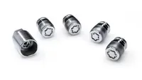 Locking wheel nuts and key